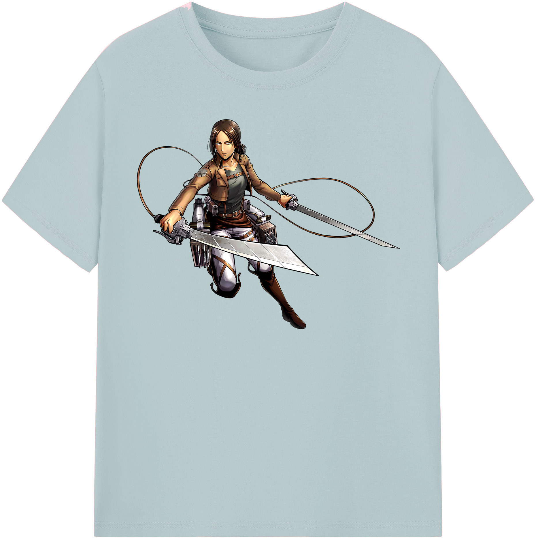（画像用） 進撃の巨人 Attack on Titan 綿100％半袖Tシャツ（フロントプリント）